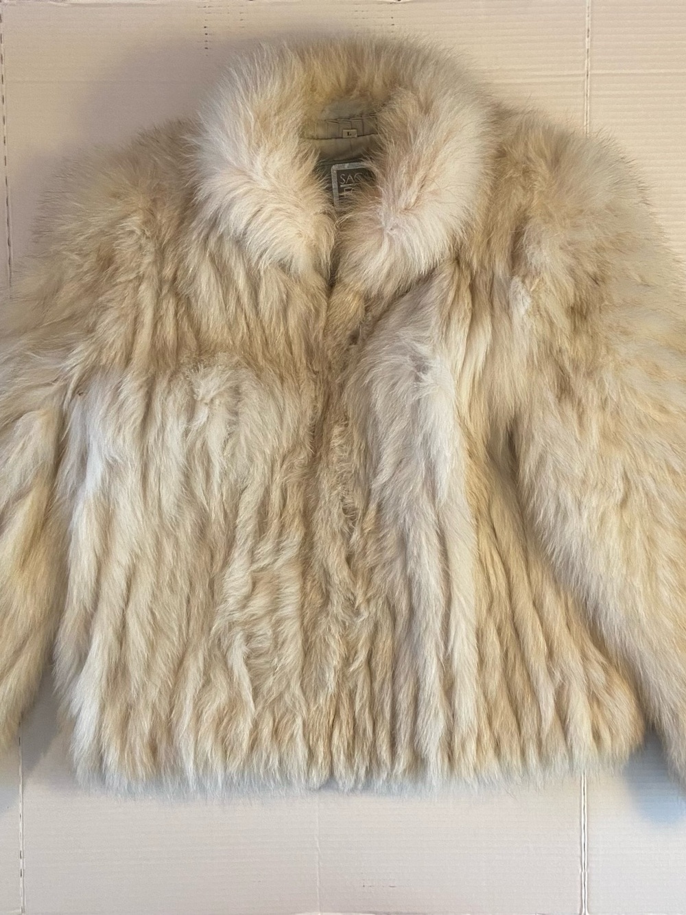 SAGA Fox Natural Blue Fox Fur Jacket Women’s L